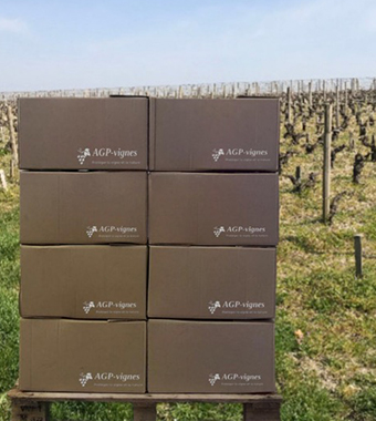 image d'un champ de vignes pendant la livraison étape 3